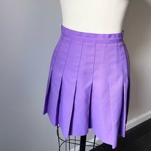 Vintage Reebok Pleaded Purple Tennis Skirt Elastic Sides